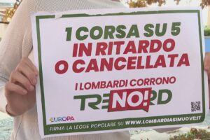 LombardiaSiMuove, raccolta firme per la legge di iniziativa popolare contro i disservizi di Trenord