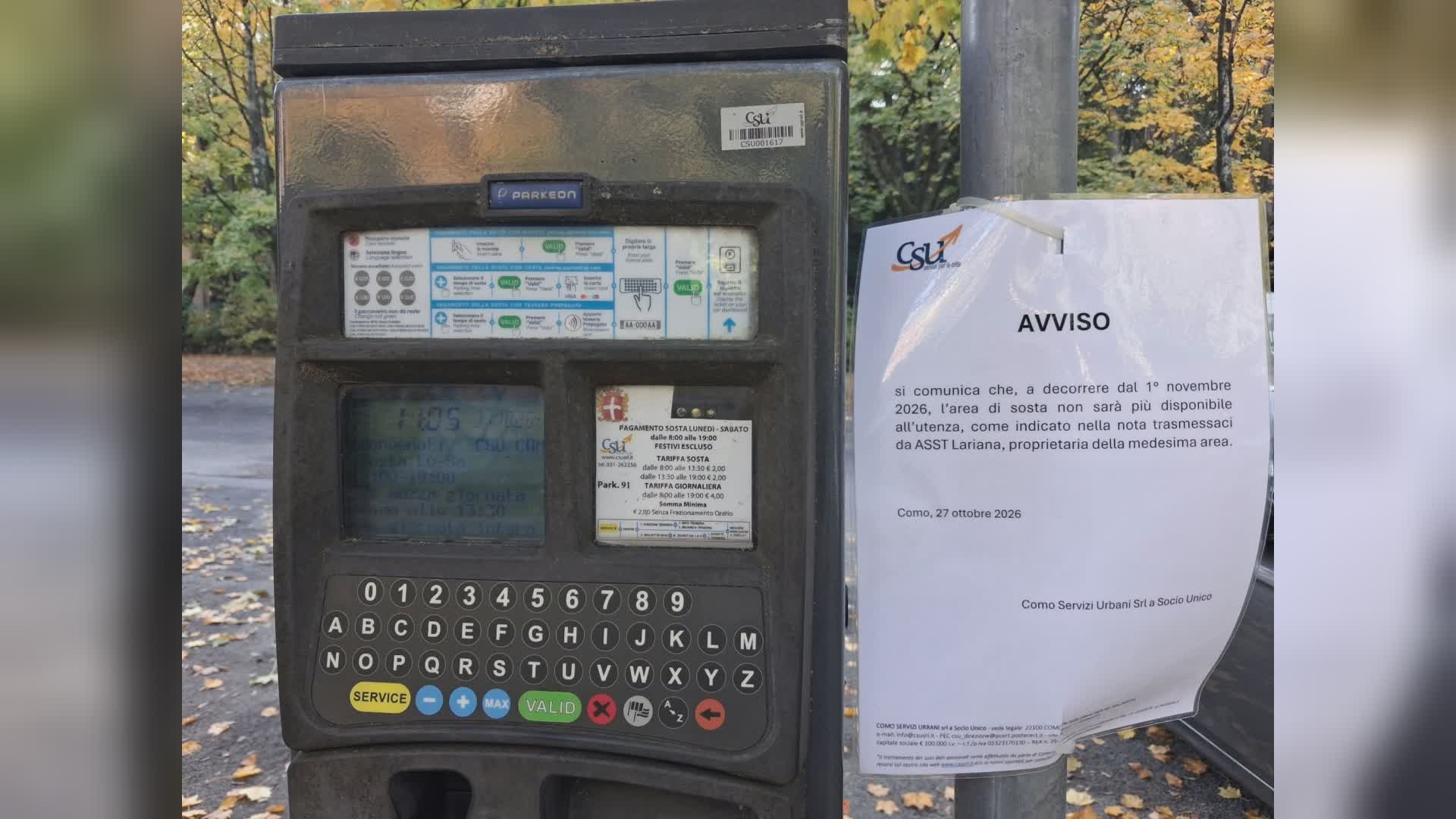 Como, chiude il parcheggio di via Castelnuovo: il sindaco aveva annunciato nell’area i posti moto