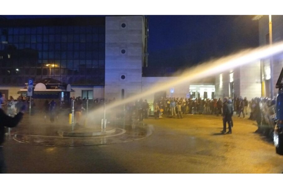 Una quarantina in azione