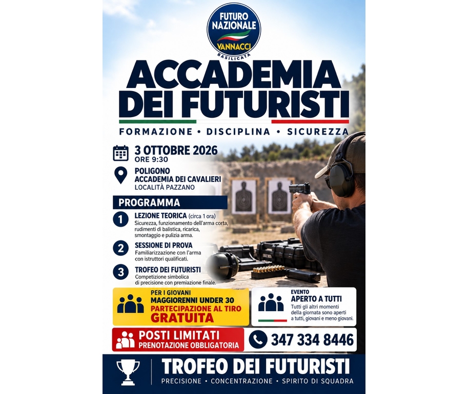 ‘Accademia dei Futuristi’, un’iniziativa di Futuro nazionale sull’utilizzo delle armi
