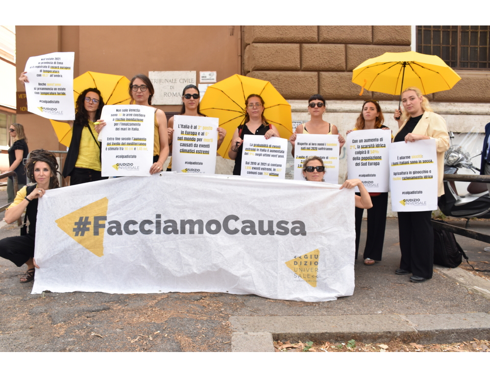 Causa climatica contro lo Stato il 21 ottobre in Corte d’Appello a Roma