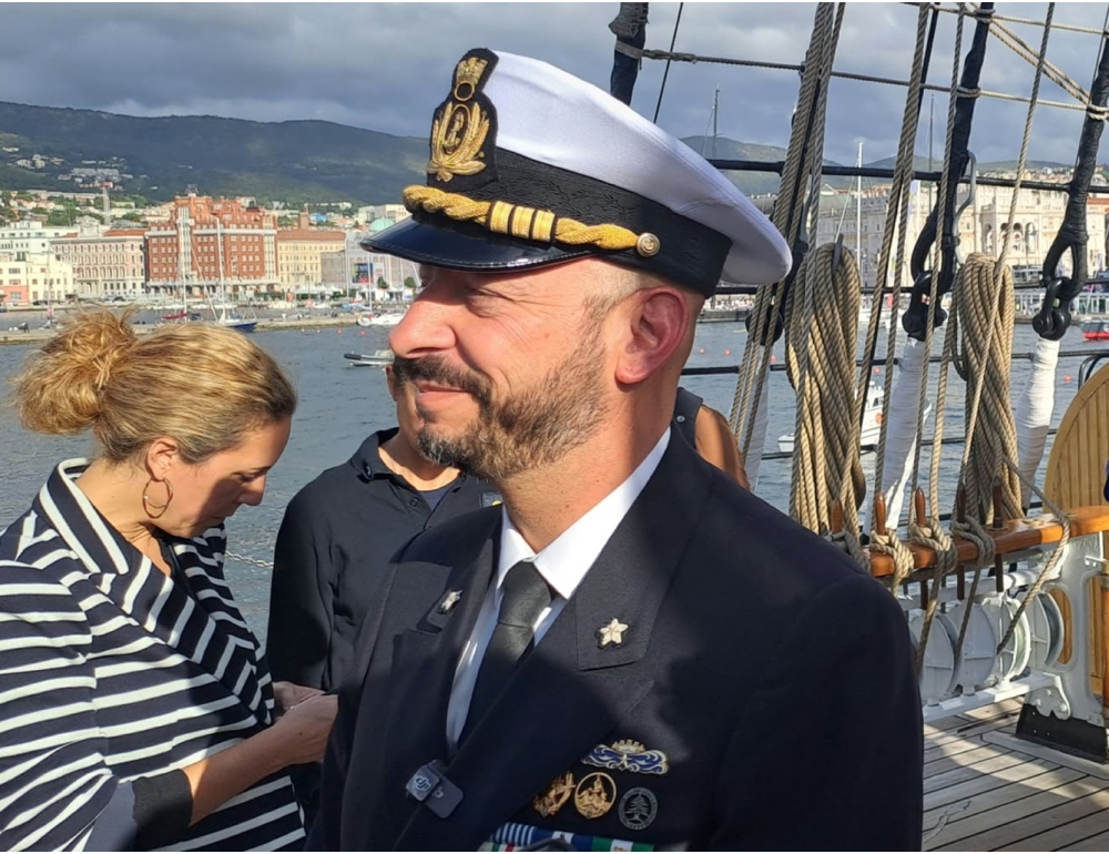 Comandante di Nave Vespucci, "il caloroso abbraccio di Trieste"