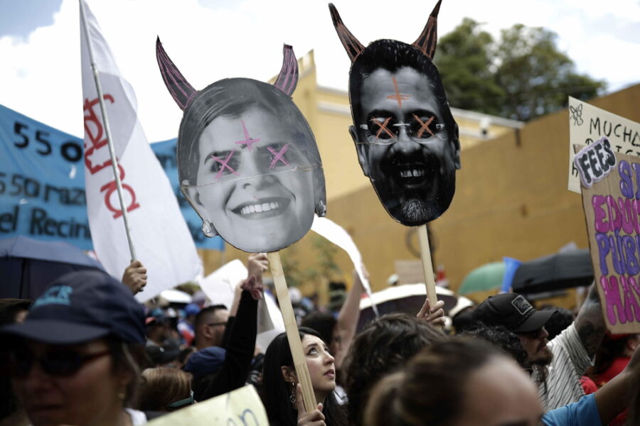 Manifestazione a San José contro i tagli alle università pubbliche