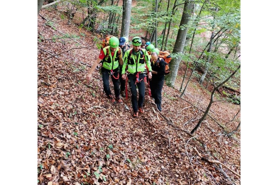 Infortunio anche durante un'altra battuta nei pressi di Sella Duron