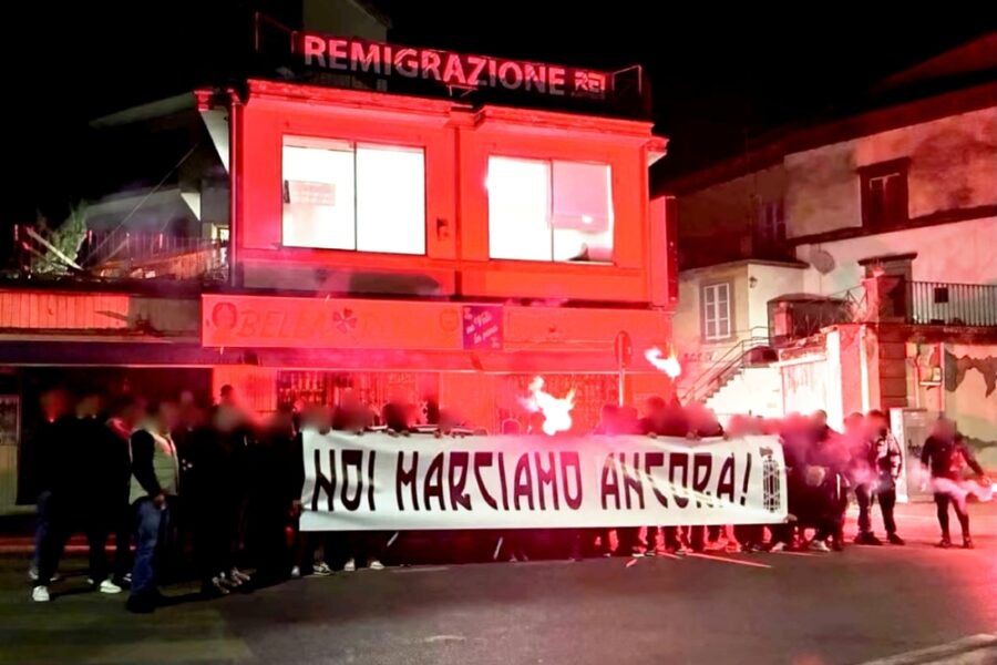 Cori fascisti e striscioni. 'Dalla sindaca ci aspettiamo un segnale politico forte'