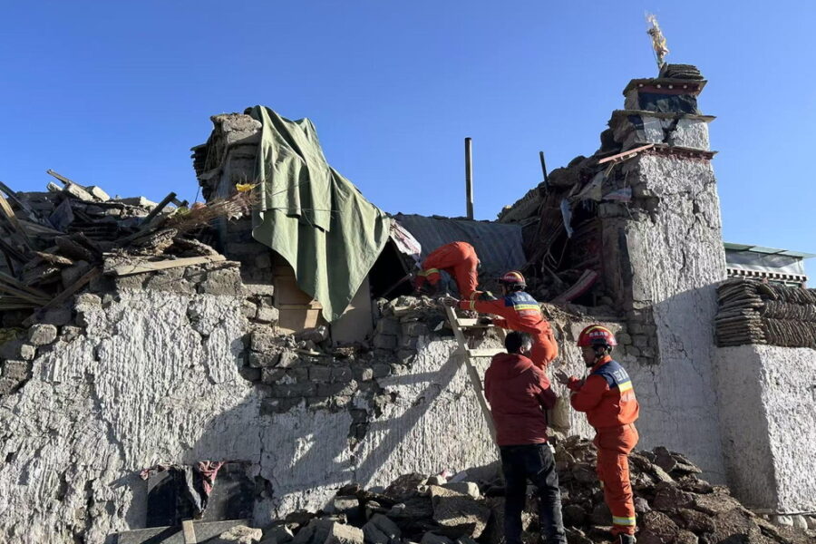 Epicentro a 183 km dalla città di Nagqu