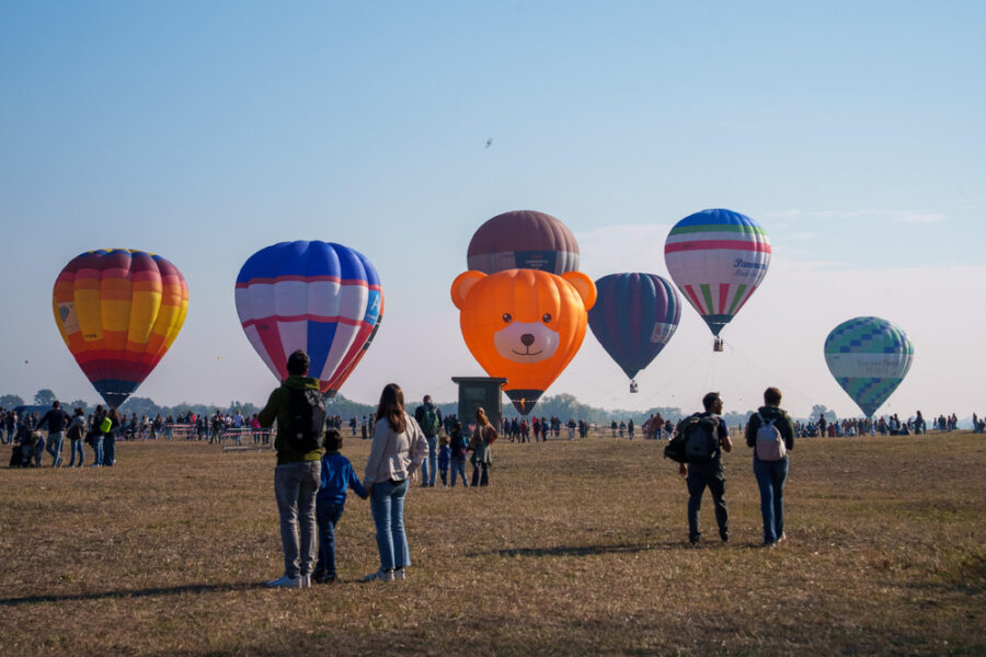 La cerimonia di chiusura e la premiazione delle mongolfiere ad aria calda e a gas