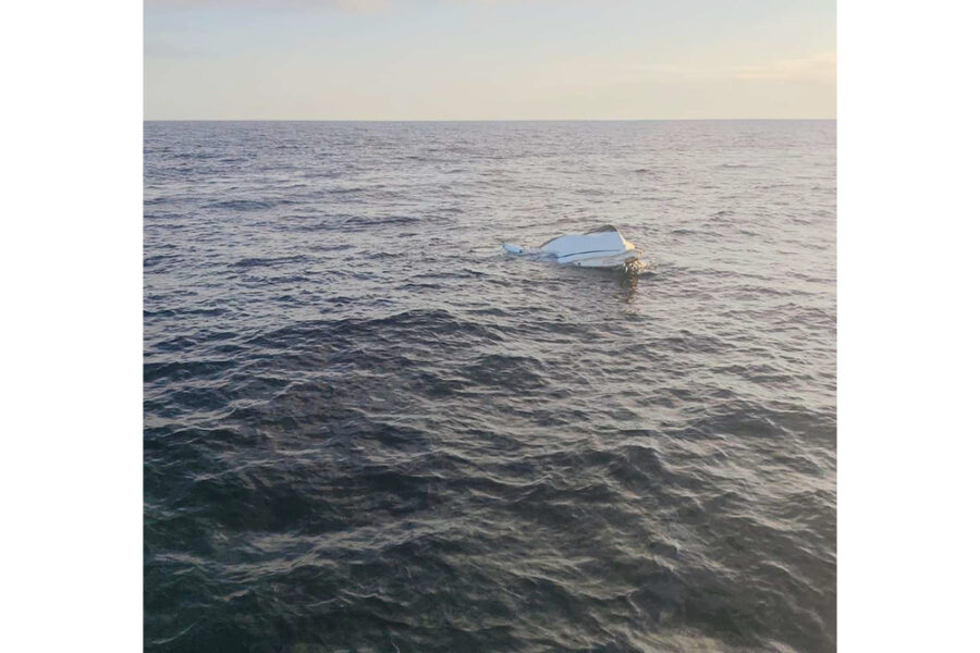 Le ricerche condotte dalla Guardia costiera a due km dalla costa di Mazara del Vallo