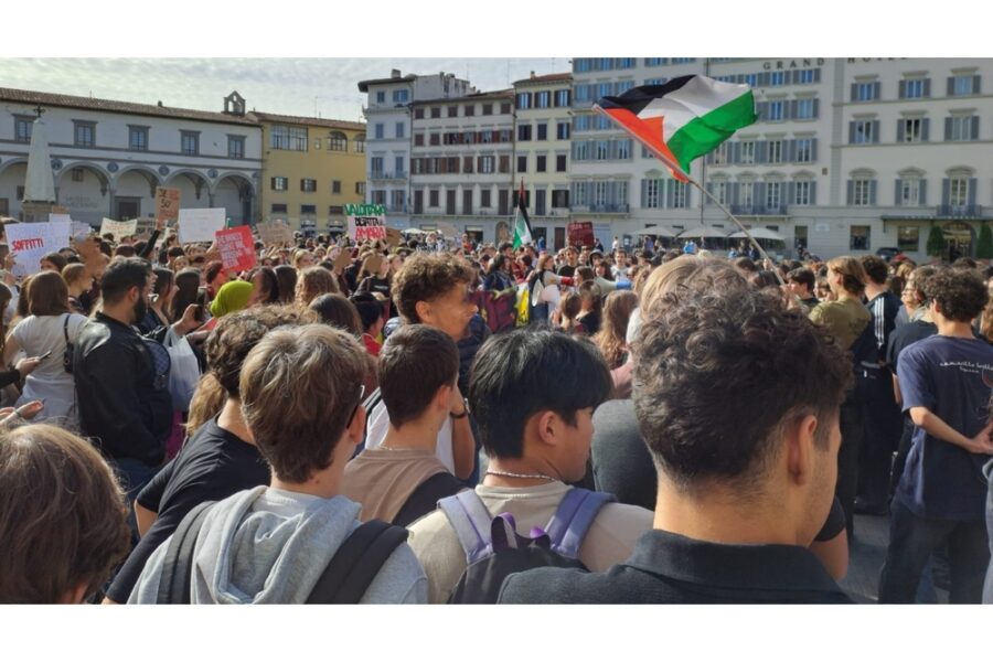 Protesta in occasione della partecipazione di Valditara a Festival delle Regioni