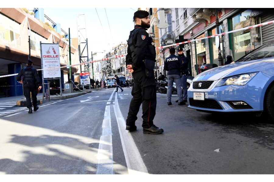 Vicino al porto di Sanremo. Indagini dei carabinieri