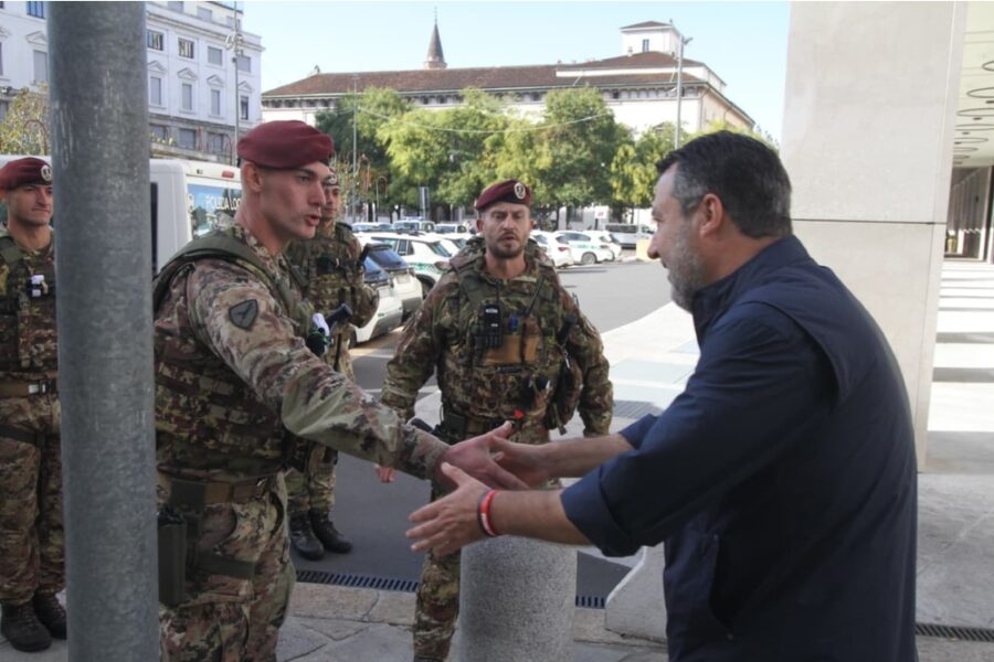 Il vicepremier nelle strade dei saccheggi dello scorso week end