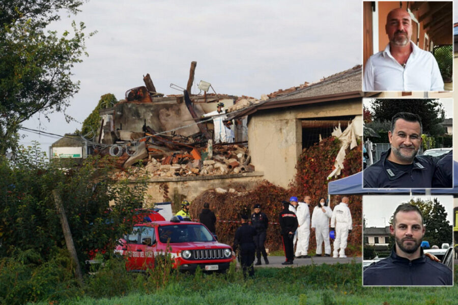 3 carabinieri morti nell'esplosione di un casolare