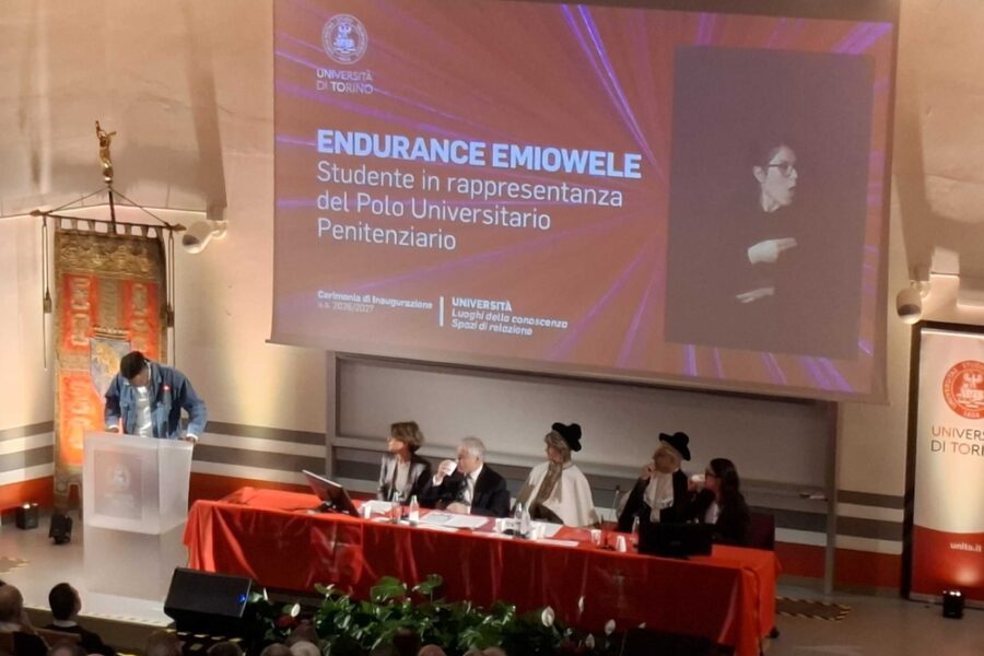 Primo intervento ufficiale all'inaugurazione dell'anno accademico