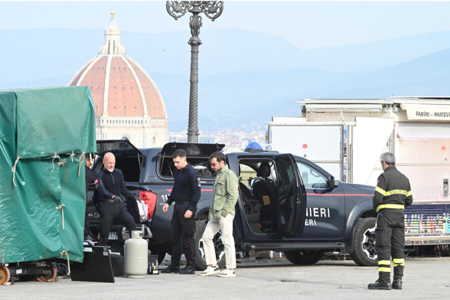 Artificieri sul posto