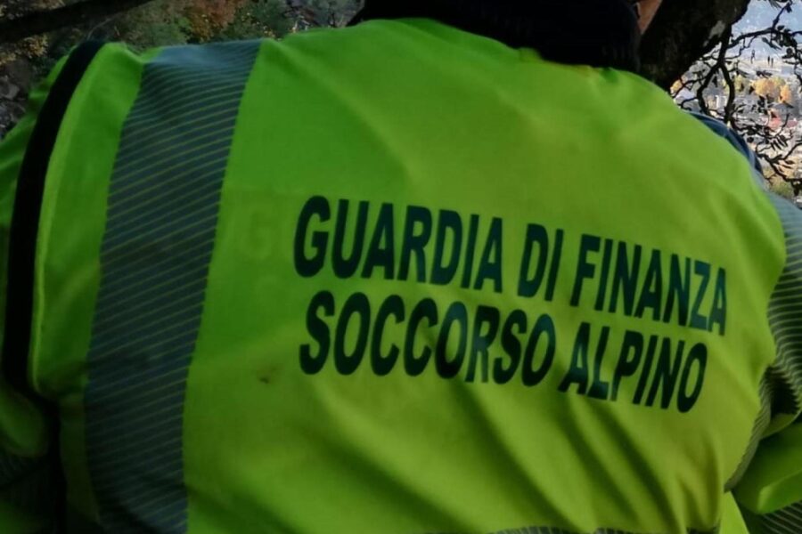 Operazione del soccorso alpino della guardia di finanza