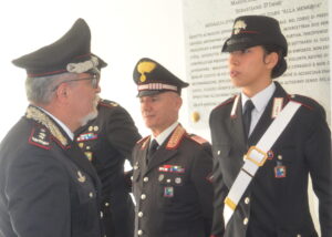 Il comandante della legione carabinieri Lombardia in vista a Como