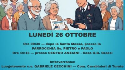 incontro Rovellasca contro truffe agli anziani